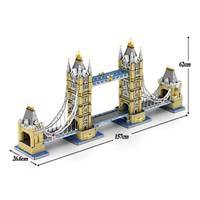 EN STOCK 55018 Twin Tower Bridges London Building Blocks Assembling Bricks Model Construction Toys for Boys Christmas Gift Set