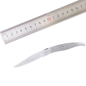Couteau <span class=keywords><strong>de</strong></span> <span class=keywords><strong>poche</strong></span> pliant multifonctionnel <span class=keywords><strong>de</strong></span> style français Couteau <span class=keywords><strong>de</strong></span> combat à manche en aluminium pour le camping Utilisation tactique OEM Personnalisable DIY - Product Image 6