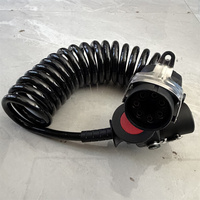 Câble spiralé 24V pour camion, prise de remorque ABS EBS 7 broches, câble de connexion robuste pour remorque et camion