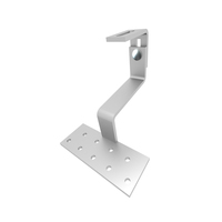 Système de montage solaire pour toit en tuiles, support de panneau solaire photovoltaïque en aluminium et acier inoxydable, crochets de fixation pour toit en tuiles, couleur argent et noir.