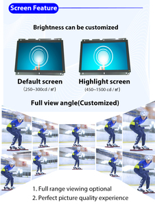 Oem ODM IP65 21.5 inch ngoài trời không thấm nước Wall Mount điện dung USB <span class=keywords><strong>LCD</strong></span> công nghiệp mở khung ATM màn hình cảm ứng màn hình - Product Image 6