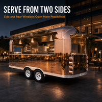 Wetruth Remorque de cuisine mobile standard européenne entièrement équipée, chariot commercial personnalisé pour café, pizza et restauration rapide