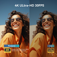 Caméra de conférence PTZ 4K avec zoom optique 3x, HDMI, USB, suivi automatique, montage mural, caméra de streaming