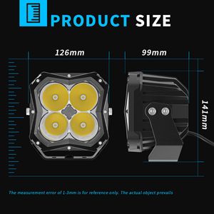 Barra Luminosa LED DXZ da 5 Pollici con Fascio Spot e Flood per ATV, <span class=keywords><strong>Lada</strong></span> 4x4, Camion, UAZ, Luce di Guida <span class=keywords><strong>Auto</strong></span> LED 12V 24V - Product Image 2