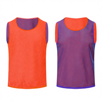 Rompi Latihan Sepak Bola Bolak-Balik, Penjualan Langsung Pabrik, Rompi Sepak Bola Dua Sisi, Bibs Olahraga Jaring Kustom