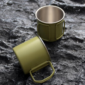 Hotsale Camping en plein air vaisselle pliante en aluminium tasse personnalisable Portable anti-chute pique-nique <span class=keywords><strong>randonnée</strong></span> escalade boisson tasse - Product Image 4