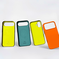 Coque magnétique officielle à motif géométrique pour iPhone 17 Air, 17, 17 Pro, 17 Pro Max avec boutons IA intégrés