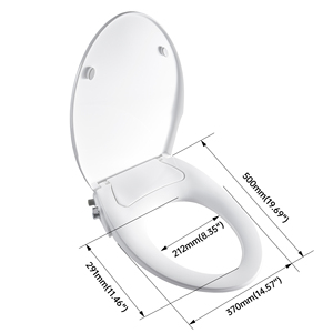 Funda de Asiento de Inodoro de PVC Lavable y Suave con Color Sólido para Baño - Product Image 2