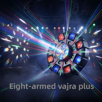 Luz Estroboscópica LED de 180W, Cabezal Móvil con Haz de Luz, Luces para Bodas, Navidad, DJ, Discoteca, Fiestas, DMX512, Equipo para Espectáculos