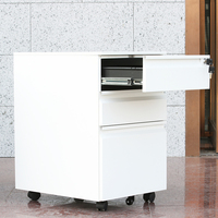 Classeur sous l'armoire latérale de bureau de bureau avec le tiroir de casier d'armoire de bureau de serrure
