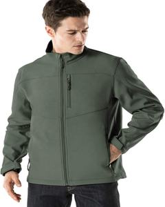 เสื้อแจ็คเก็ตซอฟต์เชลล์สำหรับผู้ชาย,เสื้อกันหนาวสีเขียวกันน้ำได้ - Product Image 2