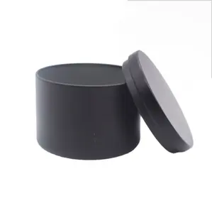 80x60mm 8oz 4oz White Matte Black New Edgeless Cylinder Design Candle Tins for Making Candles, Candle Tin Can,