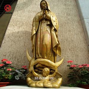 IFE size Bronze ur Ady of uuadalupe y statues uan Diego estatuas - Product Image 6