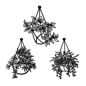Nouvelles <span class=keywords><strong>d</strong></span>écorations murales suspendues pour la maison, salon, <span class=keywords><strong>chambre</strong></span> à coucher, <span class=keywords><strong>décoration</strong></span> intérieure, art floral en métal - Product Image 4