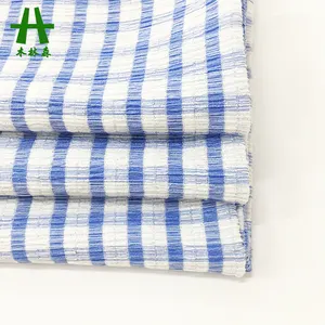 Mulinsen Textile Stripe Plain Dyed Bubble Fabric 100% Polyester