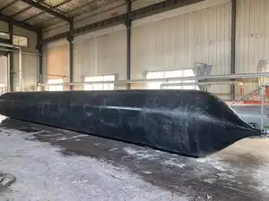 Factory Inflatable Barge Ship Houseboats Boat Pontoon Tube Marine Rubber Airbag For Caisson Floating