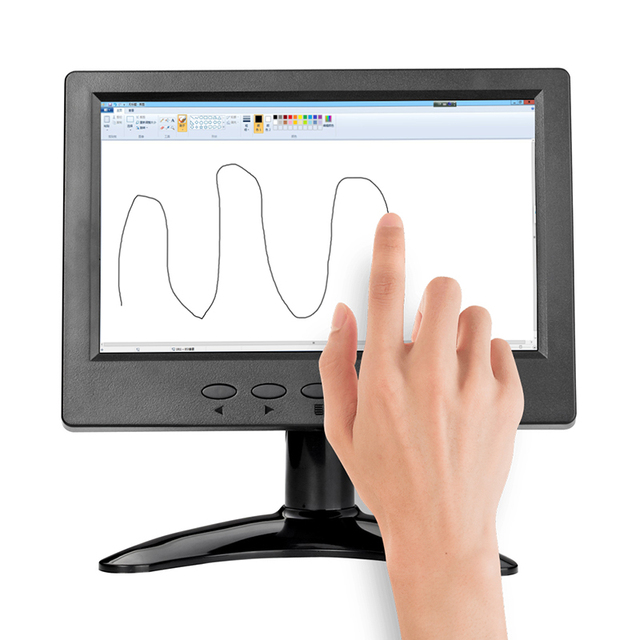 ZHIXIANDA 7 Inch 1024*600 IPS Full HD Resistive Touch LCD Monitor for CCTV