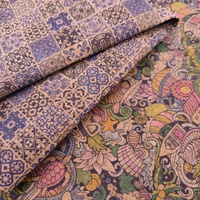 Tissu en liège naturel effet bois, cuir végétalien pour la fabrication de sacs à main, de chaussures et d'articles artisanaux