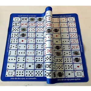 Alfombrilla de juego antideslizante de goma Tigerwings, Mahjong, dominó, póker y mesa de juego de mesa con bolsa portátil (negro) - Product Image 3