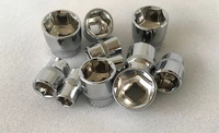 Outil de réparation automobile 8mm-32mm clé à douille miroir poli Chrome Vanadium acier clé hexagonale jeu de douilles taille unique