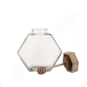 <span class=keywords><strong>Pot</strong></span> à miel en verre hexagonal vide avec couvercle, étiquette <span class=keywords><strong>personnalisée</strong></span>, 180 ml, 280 ml, 380 ml, pour miel, cornichons, <span class=keywords><strong>confiture</strong></span>, gelée - Product Image 3