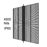 Pantalla LED P3.91-P7.82 para Exteriores, Video Wall 3D, Control Remoto Inalámbrico, Holográfica Transparente, 4500cd, IP65, para Centros Comerciales