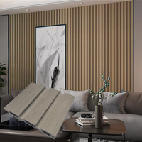 Panneau mural extérieur moderne en bois-plastique WPC, imperméable, ignifuge, résistant à l'humidité, anti-corrosion, pour villa, salon, hôtel