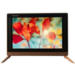 Petit téléviseur portable à écran plat de 15 pouces avec rétroéclairage LED 12V AC 220V double usage pour véhicules 12V et utilisation domestique 220V - Product Image 1