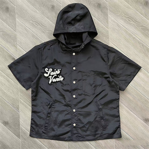 Set Estivo Casual da <span class=keywords><strong>Uomo</strong></span> Personalizzabile con Felpa con Cappuccio e Pantaloncini, Completo Due Pezzi con Cappuccio Staccabile e Maniche <span class=keywords><strong>Corte</strong></span> - Product Image 2