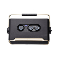 Haut-parleur sans fil stéréo rétro personnalisé 70W, en cuir vintage, portable, avec garniture métallique classique, pour la décoration de la maison, le café, le bureau, le karaoké