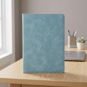 Modern PU Leather Hard Cover <b>Diary</b> Bright Orange <b>A5</b> Size Secure Strap Closure 192 Pages Natural Paper 12 Month Planner Business - Product Image 2