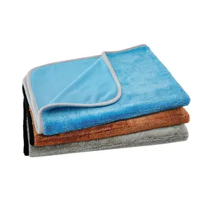 Serviette en microfibre absorbante 80% Polyester 20% Polyamide pour lavage de voiture, nettoyage et séchage