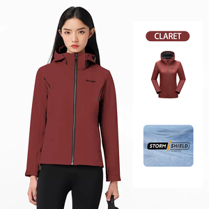 PELLIOT Spring <strong>Windbreaker</strong> <strong>Camping</strong> Outdoor Women's Fleece Lined Hiking Soft Shell Jacket Zipper Jacket <strong>for</strong> Women - Product Image 5