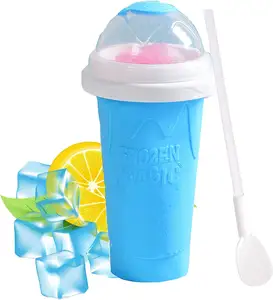 Frozen Magic Quick Frozen Smoothies Cup Slushy Squeeze Cup Slushie Maker Cup Cool Stuff Ice Cream Maker for Kids Teens Family
