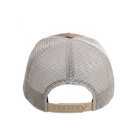 Casquette de camionneur sportive personnalisée à 5 panneaux, profil bas, pour homme, style hip-hop, en toile et maille, avec patch en caoutchouc, pour usage extérieur