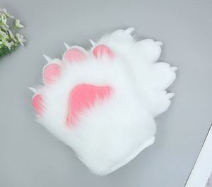 Nouvelle peluche chat griffe gant mignon Anime Cosplay spectacle accessoires femmes patte moelleux mitaines de haute qualité - Product Image 6