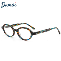 XB2171 Monture de lunettes rétro ovale en acétate unisexe surdimensionnée faite à la main pour lunettes de lecture et usage quotidien