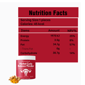 Poudre d'équilibre hormonal à base de plantes favorise des menstruations régulières, soulage et améliore la fonction utérine - Product Image 2