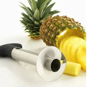 Einfach zu bedienende manuelle Edelstahl-Obst werkzeuge Ananas schäler Ananas Corer Slicer Ananas schneider