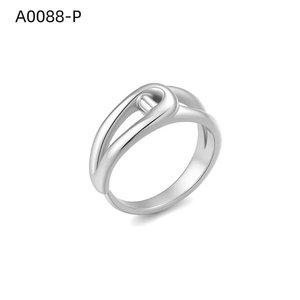 เอมี่ เอมี่ แฟชั่นริง A0088 สแตนเลสทรงเรขาคณิตทันสมัยสำหรับผู้หญิงสวมใส่ทุกวันของขวัญเครื่องประดับ - Product Image 1