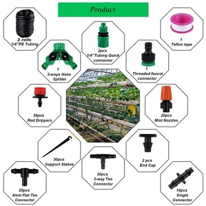 Kit micro goutteur automatique bricolage système d'eau de <span class=keywords><strong>jardin</strong></span> pulvérisateur à connexion rapide en plastique PE pour l'irrigation de <span class=keywords><strong>jardin</strong></span> extérieur - Product Image 3
