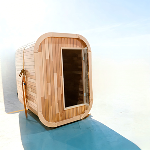 Sauna Cuadrada para Exteriores OEM, Cabina de Madera, Ducha de Vapor Seco, Sauna para 1-3 Personas con Calentador Eléctrico para Jardín o Hotel - Product Image 3