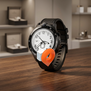 Montre connectée avec écran AMOLED 41-43 mm, boîtier en acier inoxydable, bracelet en silicone, écran tactile, GPS, NFC, unisexe - Product Image 1