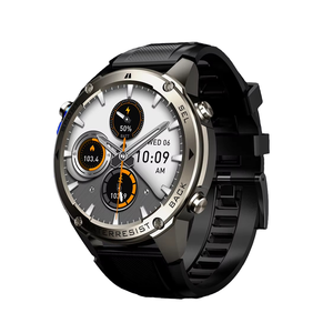 Jam tangan pintar olahraga monitor kesehatan, arloji cerdas tahan air tingkat tinggi 5ATM anti air berenang BT panggilan - Product Image 1