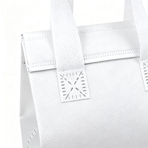 Sac de livraison de nourriture non tissé avec couche d'isolation en aluminium, logo personnalisé, sac isotherme, écologique - Product Image 3