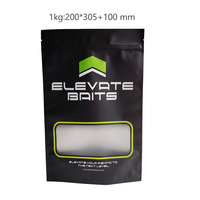 Sacs Doypack en plastique à fermeture éclair personnalisés de 1 kg, 2 kg, 3 kg, 5 kg pour l'alimentation des carpes, la pêche, les appâts, les bouillettes, les berley et l'emballage d'aliments.