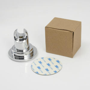 ABS Self Adhesive and Strong Suction Cup Shower Head <strong>Holder</strong> Chrome Wall Mounted <strong>Showerhead</strong> <strong>Holder</strong> for Home Hotel - Product Image 4