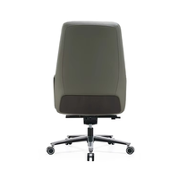 Chaise de bureau à dossier moyen Chaises de bureau ergonomiques et confortables pour patron en cuir PU réglable en hauteur