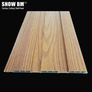 Panel de techo compuesto de plástico y madera, insonorizado e ignífugo, duradero, para decoración de WPC - Product Image 3