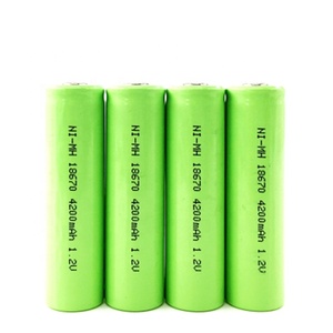 18670แบตเตอรี่นิกเกิลไฮไดรด์17670แบตเตอรี่แบบชาร์จไฟได้ Nimh 1.2V 4200mAh 4500mAh สำหรับอุปกรณ์อิเล็กทรอนิกส์และของเล่น - Product Image 1